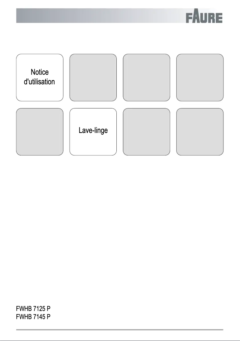 Página 1 del manual Manual de usuario Faure FWHB7145P