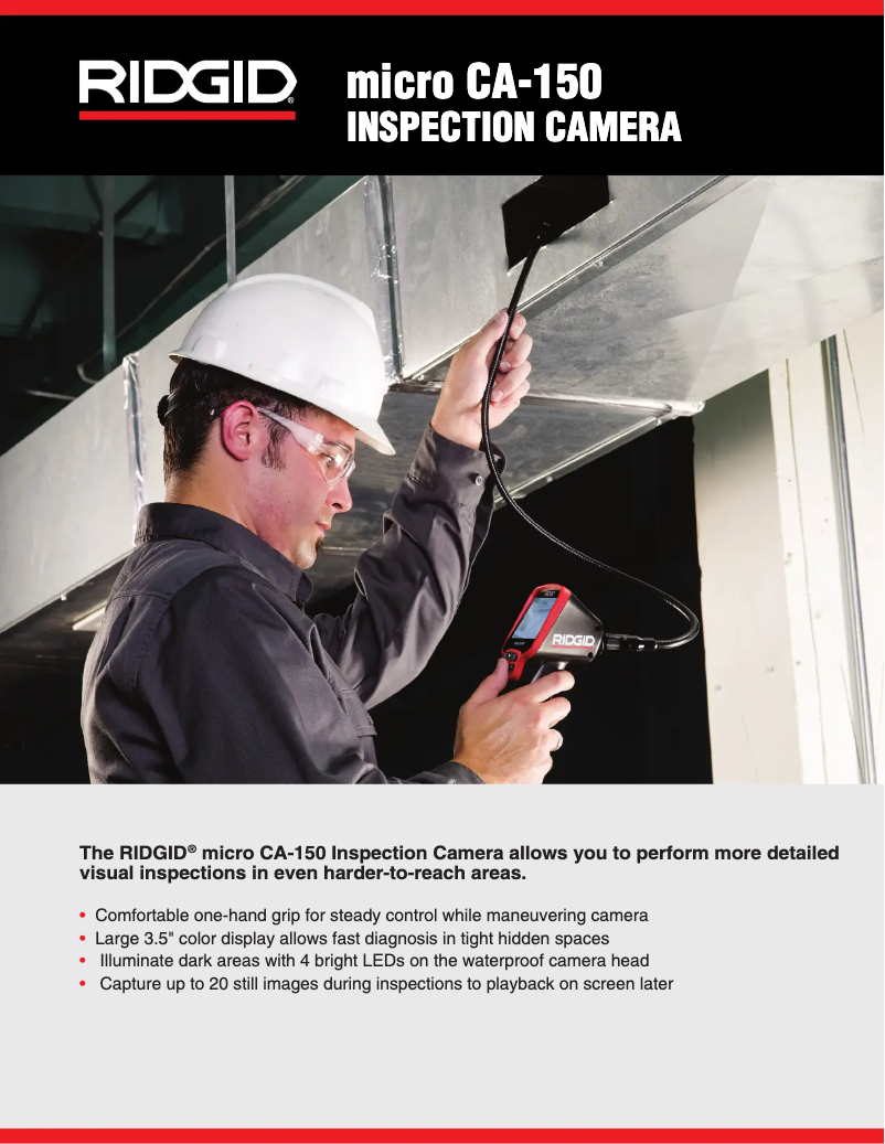 Imagen de la primera página del manual del dispositivo micro CA-150