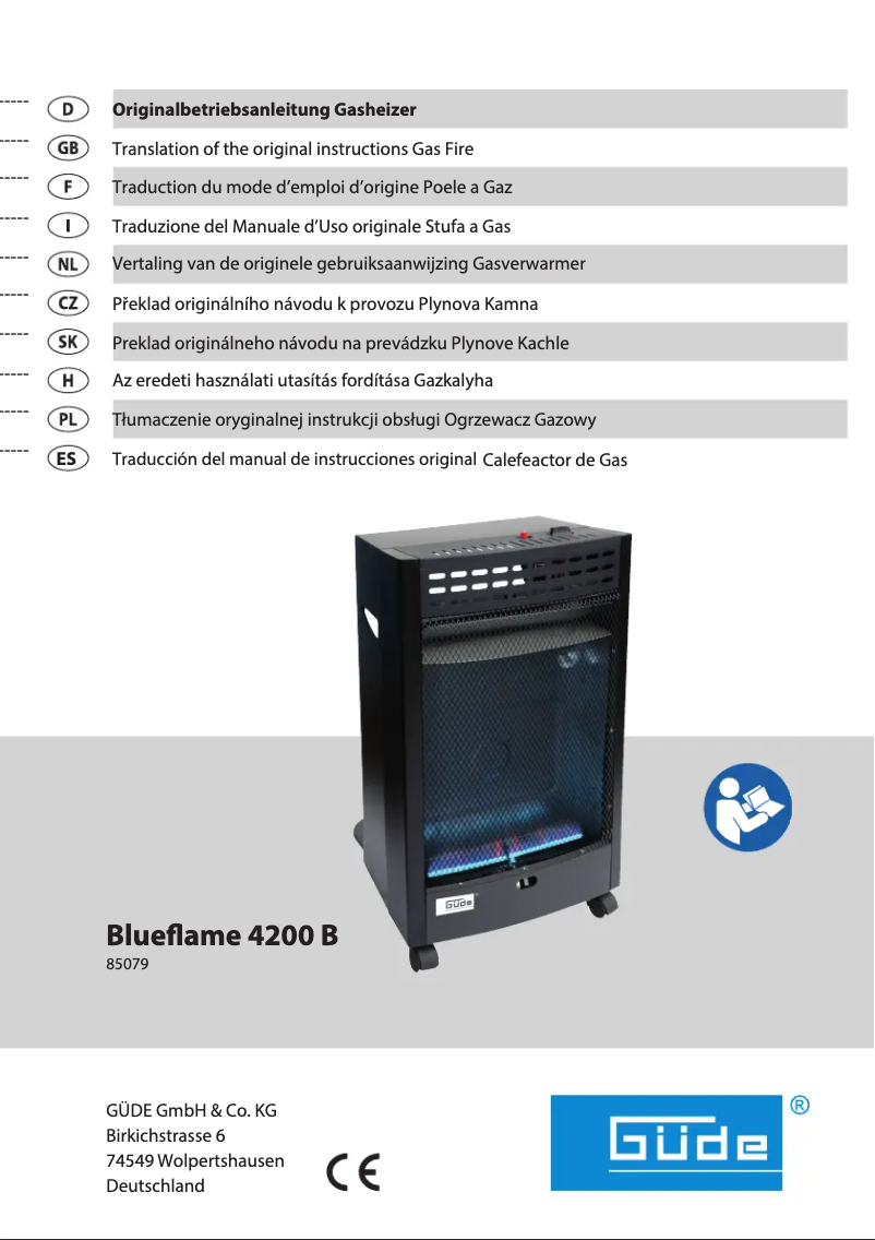 Imagen de la primera página del manual del dispositivo Blueflame 4200 B