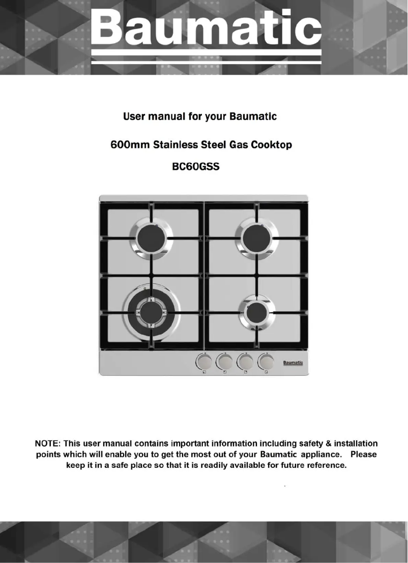 Página 1 del manual Manual de usuario Baumatic BC60GSS