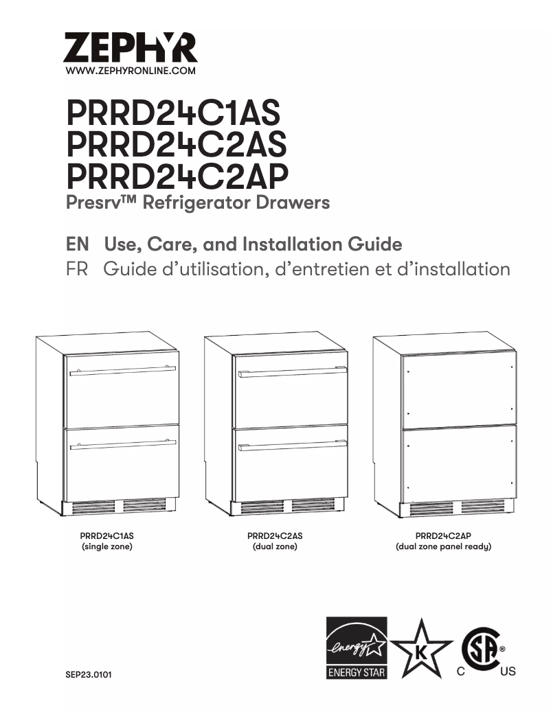 Imagen de la primera página del manual del dispositivo Presrv PRRD24C2AP