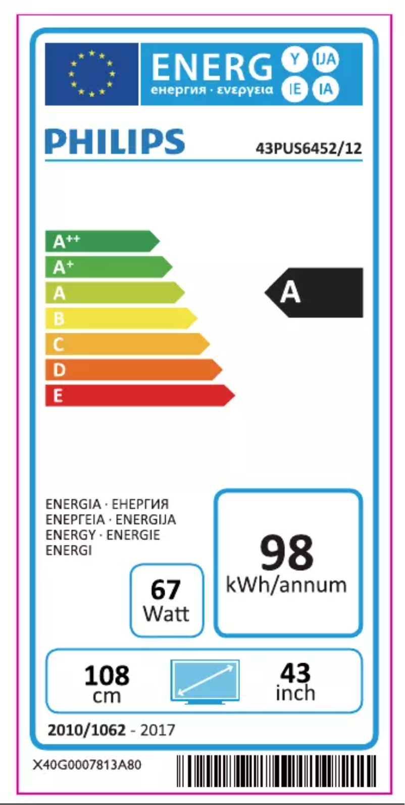 Imagen de la primera página del manual del dispositivo 6000 series 43PUS6452