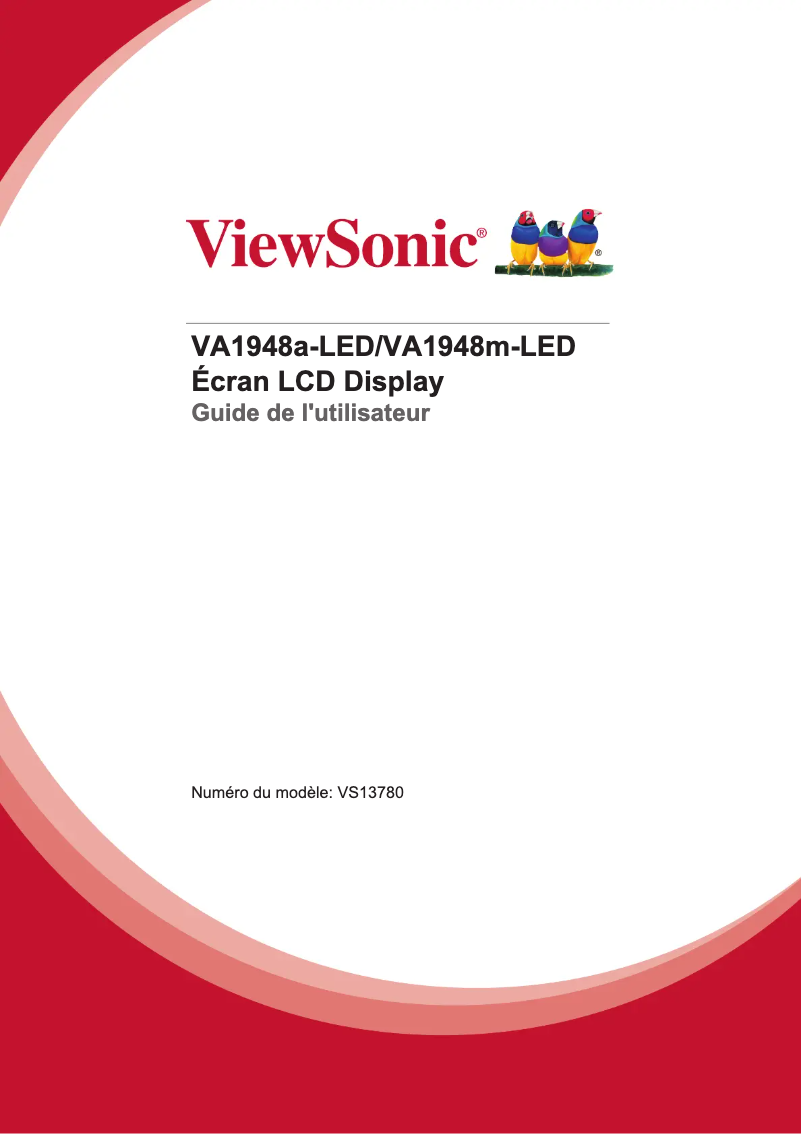 Página 1 del manual Manual de usuario Viewsonic VA1948M-LED
