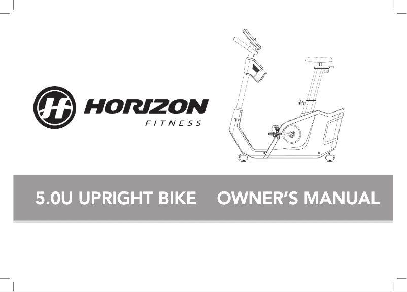 Página 1 del manual Manual de usuario Horizon Fitness 5.0U