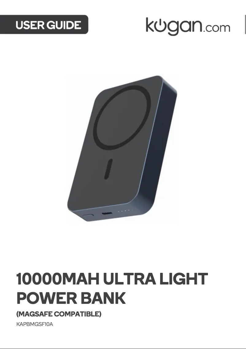 Imagen de la primera página del manual del dispositivo KAPBMGSF10A