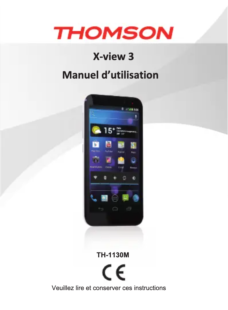 Imagen de la primera página del manual del dispositivo X-view 3 TH-1130M