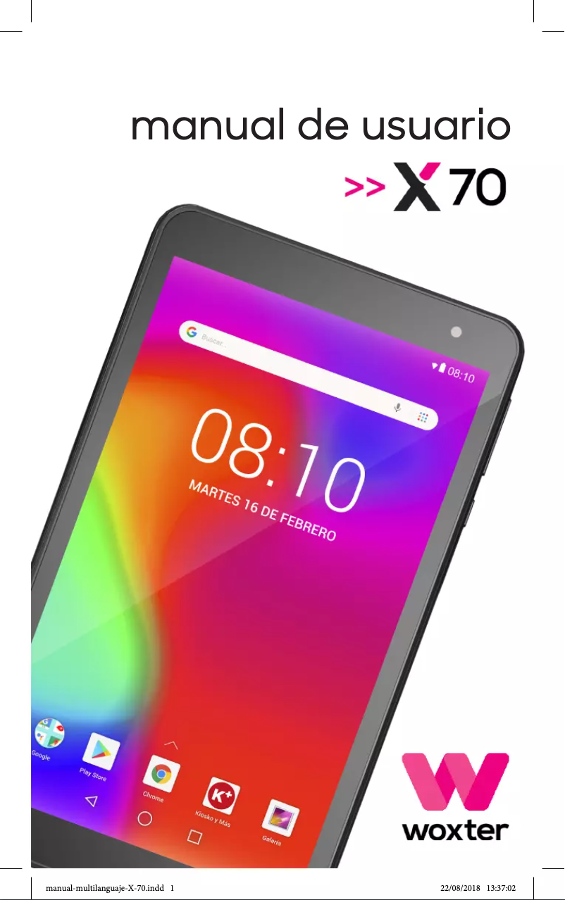 Página nº 1 - Manual de usuario Woxter X-70