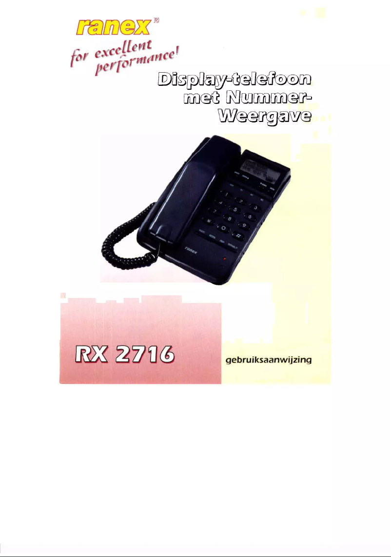 Imagen de la primera página del manual del dispositivo RX 2716