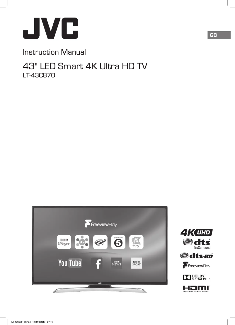Página 1 del manual Manual de usuario JVC LT-43C870