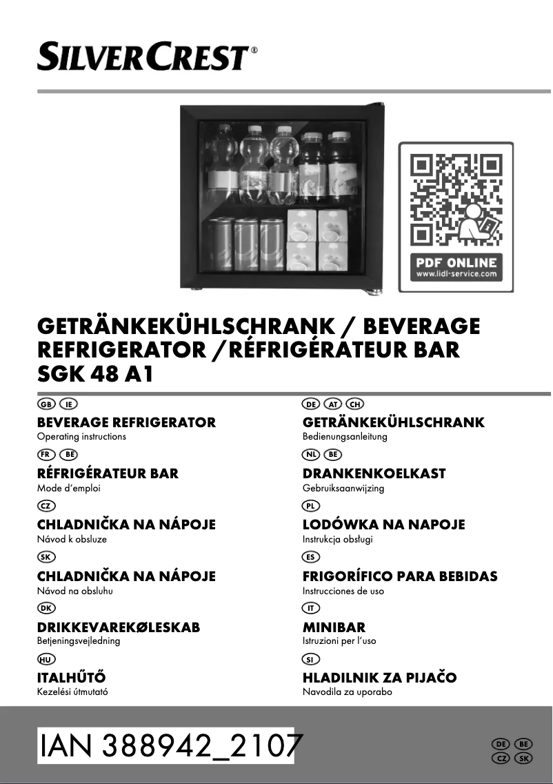 Imagen de la primera página del manual del dispositivo SGK 48 A1