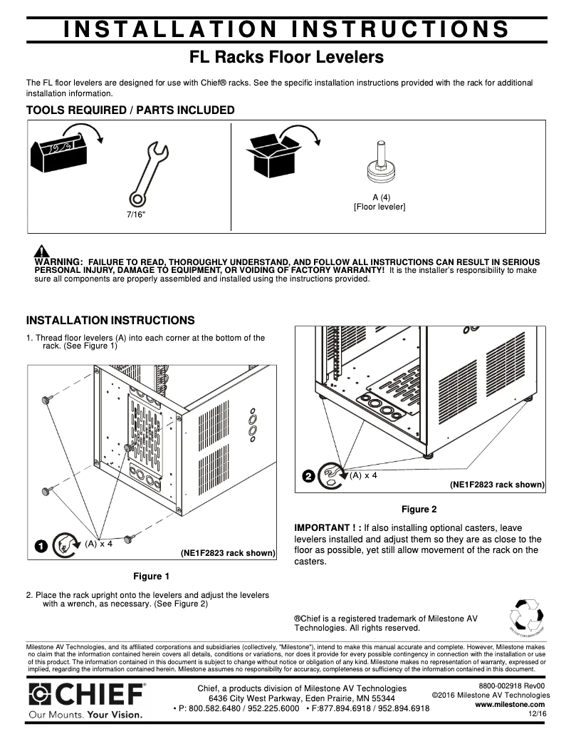 Imagen de la primera página del manual del dispositivo FL