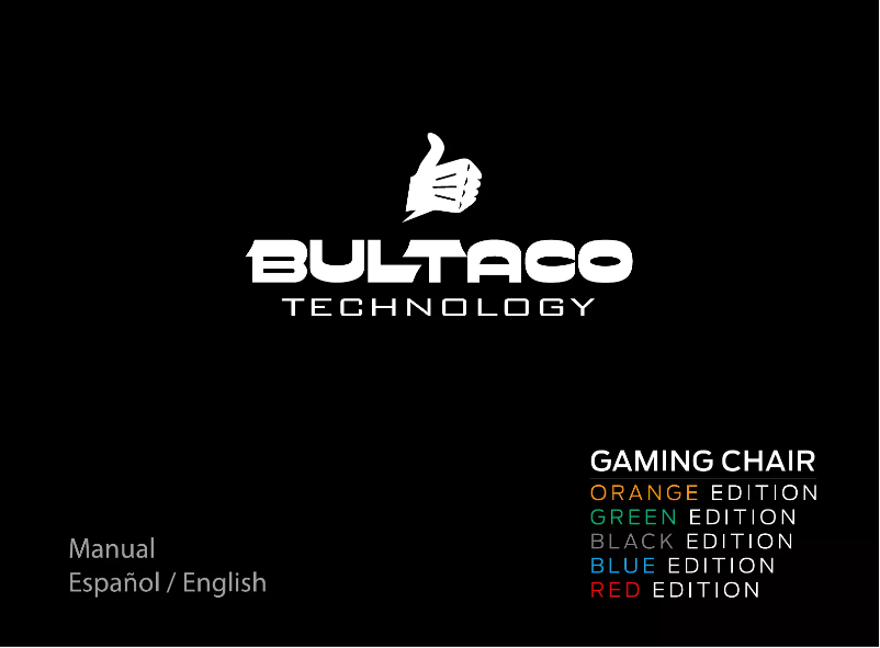Página 1 del manual Manual de usuario Bultaco Technology Gaming Divisoin