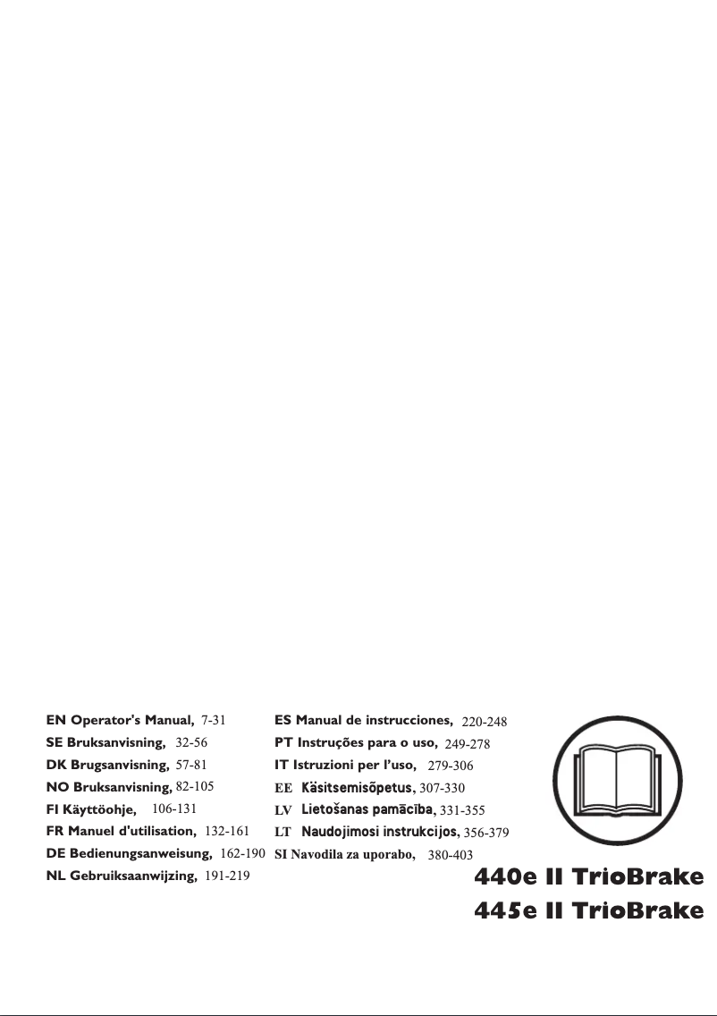 Imagen de la primera página del manual del dispositivo 445