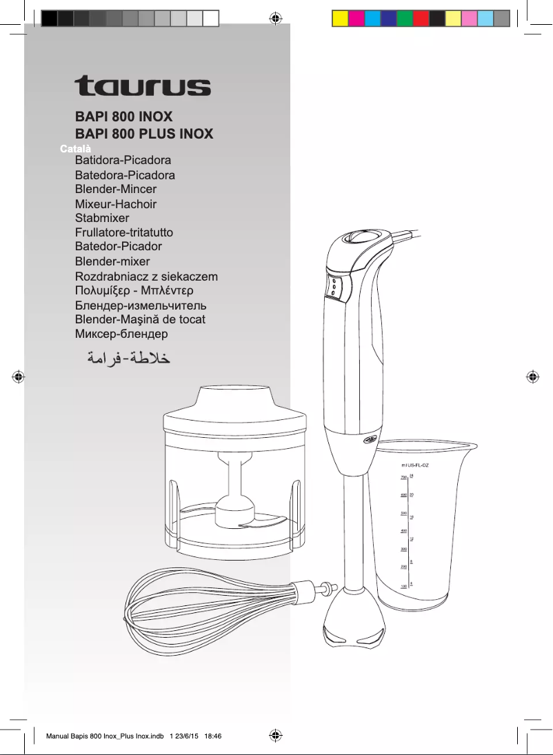 Imagen de la primera página del manual del dispositivo Bapi 800