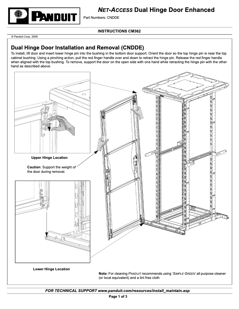 Imagen de la primera página del manual del dispositivo CNDDE