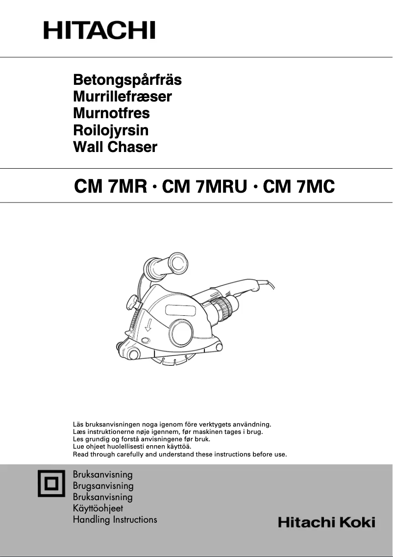 Página 1 del manual Manual de usuario Hitachi CM 7MC