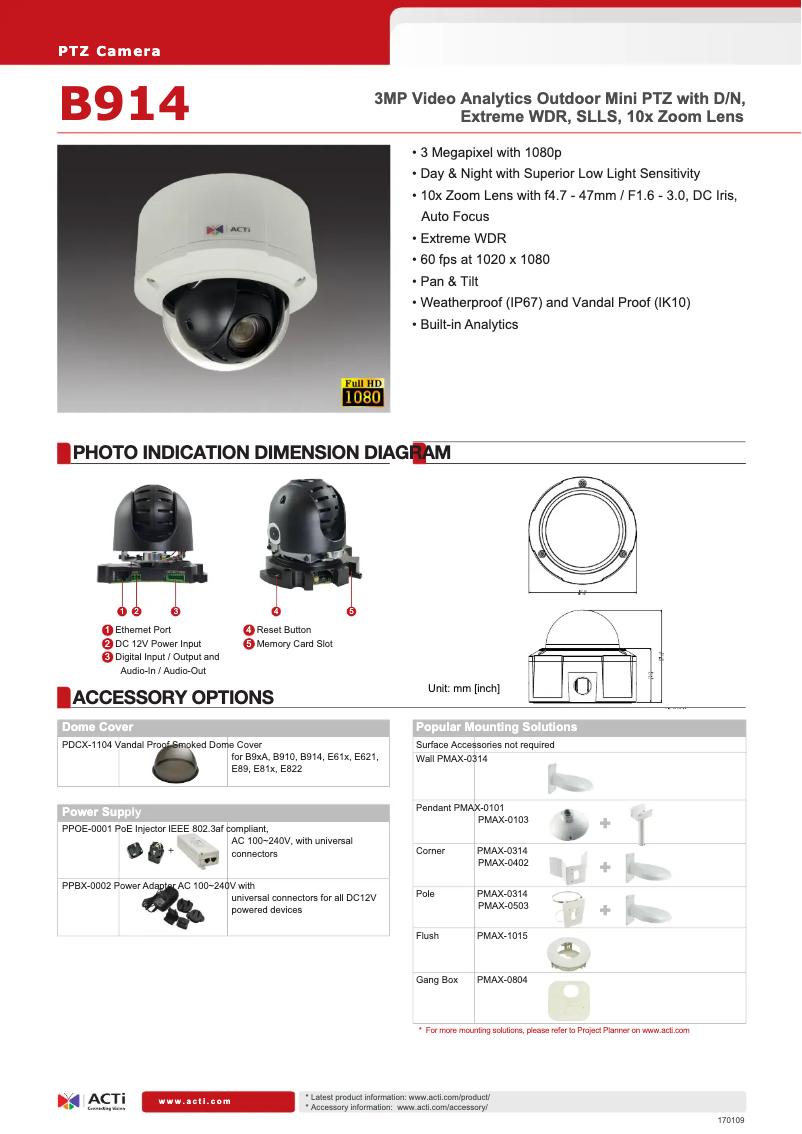Imagen de la primera página del manual del dispositivo B914