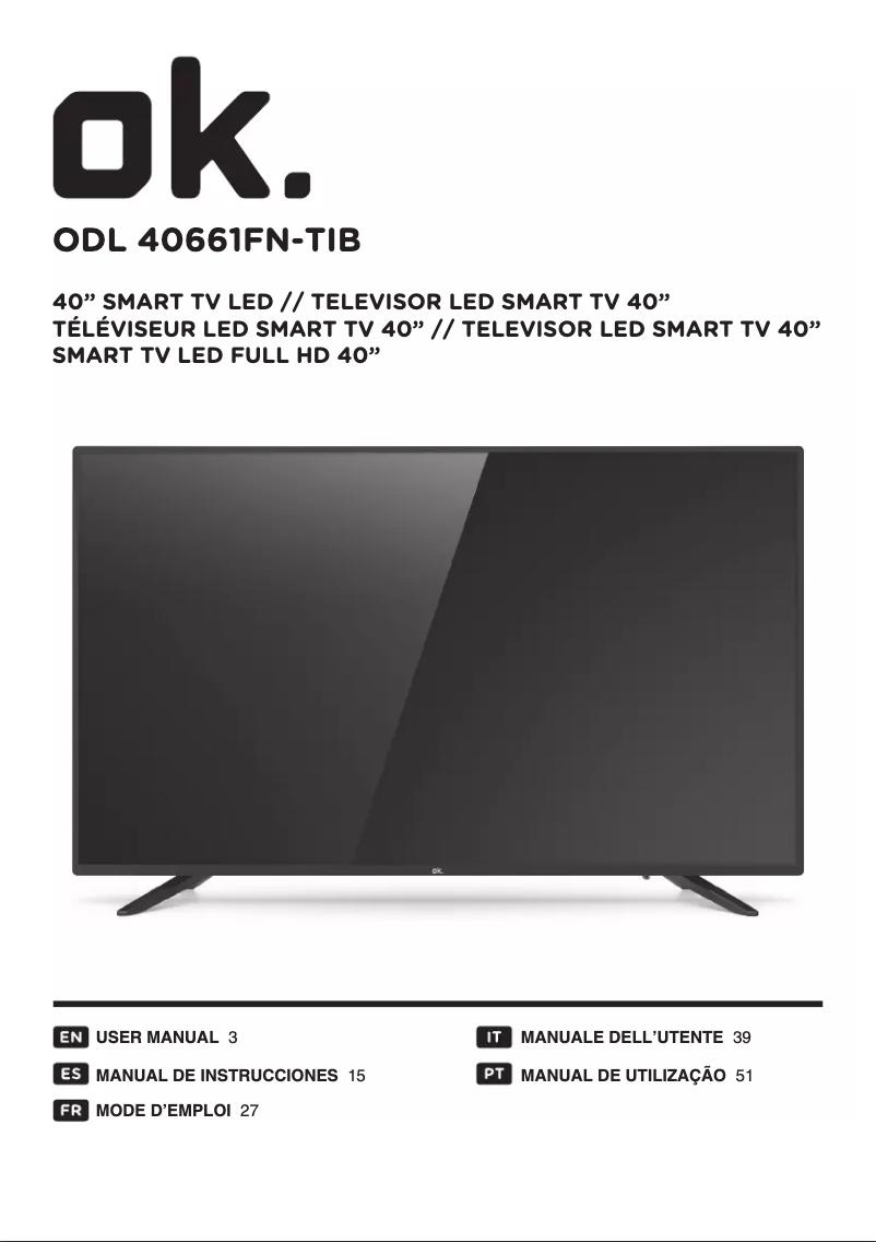 Página nº 1 - Manual de usuario OK ODL 40661FN-TIB