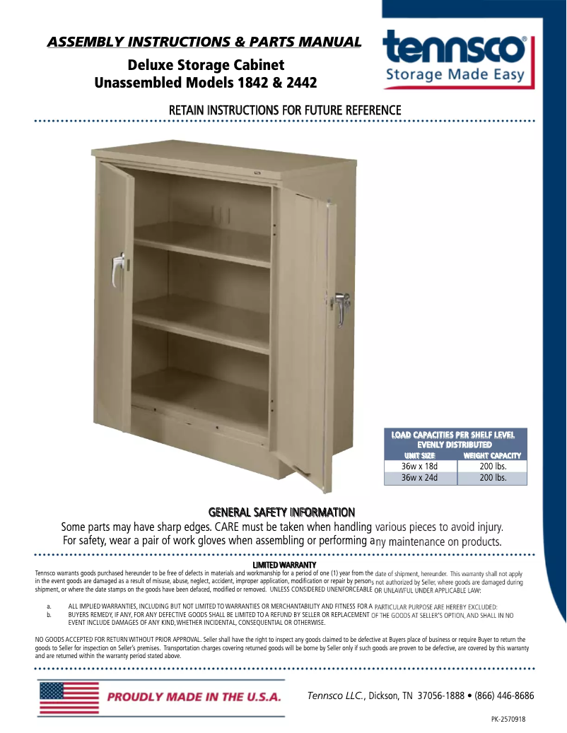 Imagen de la primera página del manual del dispositivo 1842