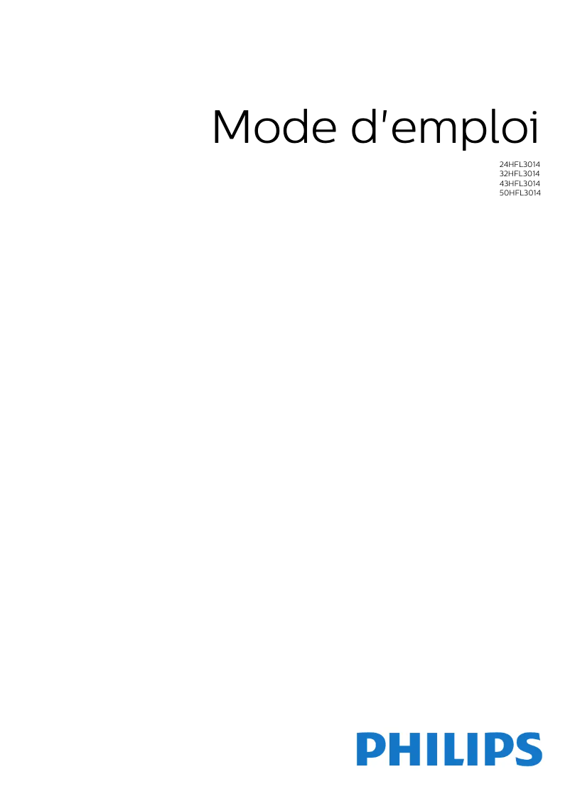 Imagen de la primera página del manual del dispositivo 43HFL3014