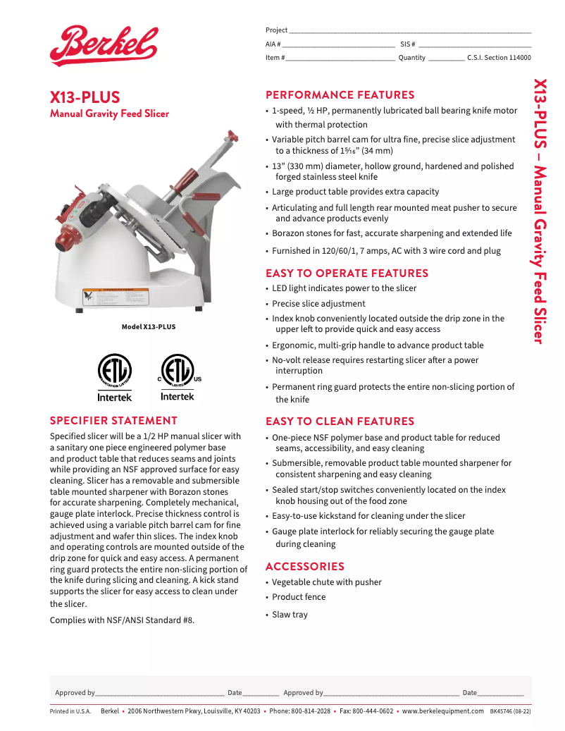 Imagen de la primera página del manual del dispositivo X13-PLUS