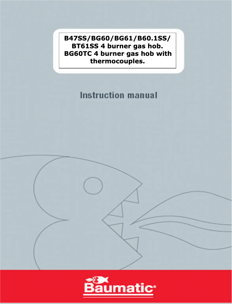 Imagen de la primera página del manual del dispositivo BG60BLW