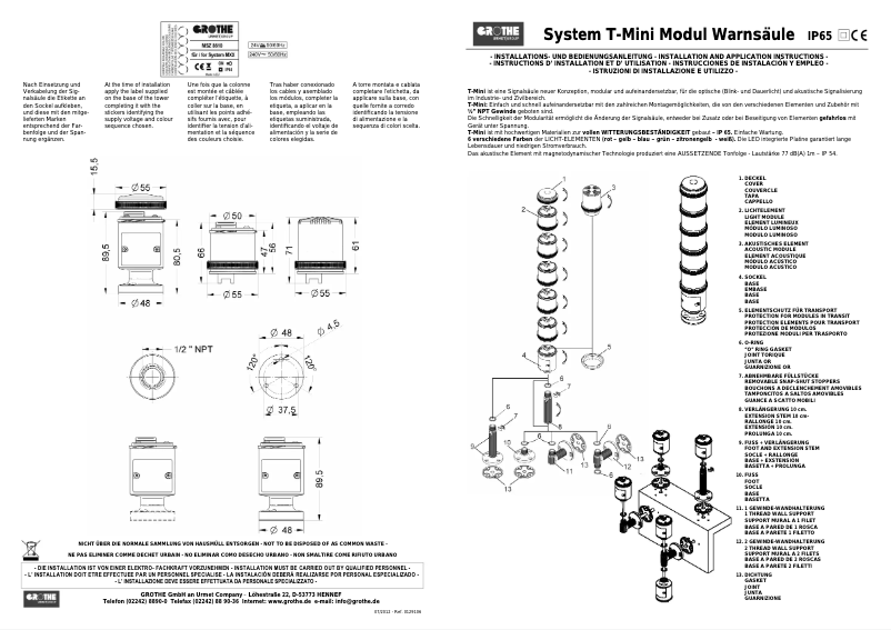 Página nº 1 - Manual de usuario Grothe MWB 8626