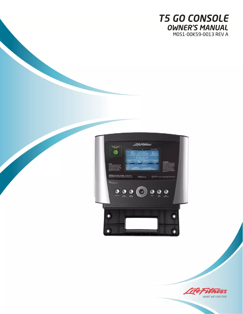 Imagen de la primera página del manual del dispositivo T5 Go Console