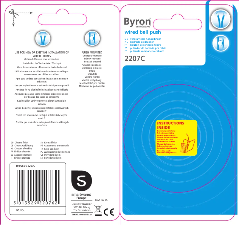 Imagen de la primera página del manual del dispositivo 2207C