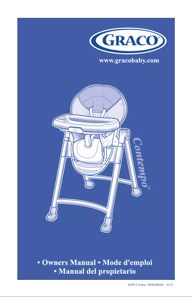 Página 1 del manual Manual de usuario Graco Contempo Highchair