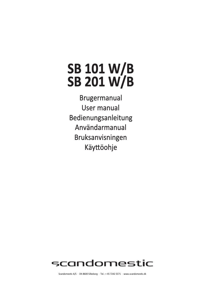 Imagen de la primera página del manual del dispositivo SB 201 B