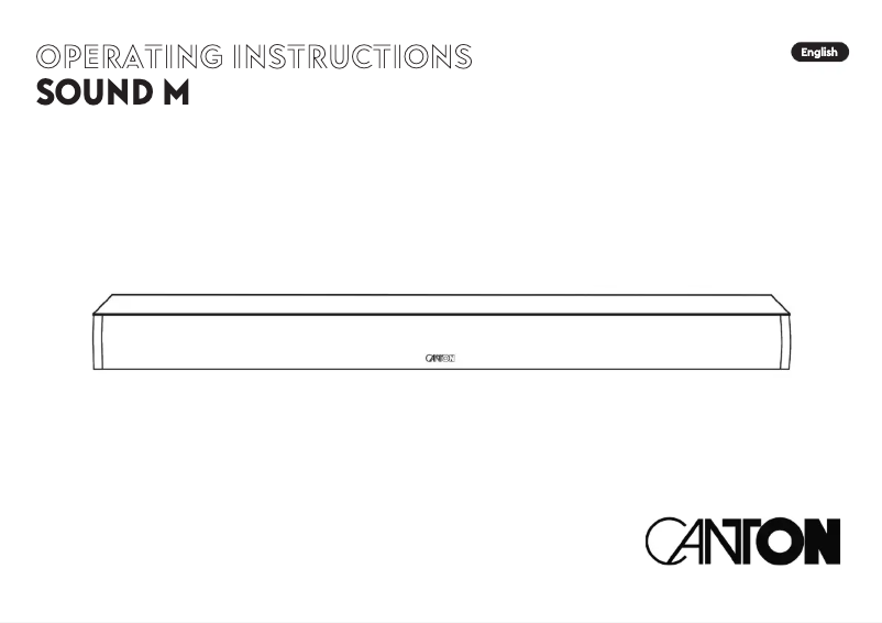 Imagen de la primera página del manual del dispositivo Sound M