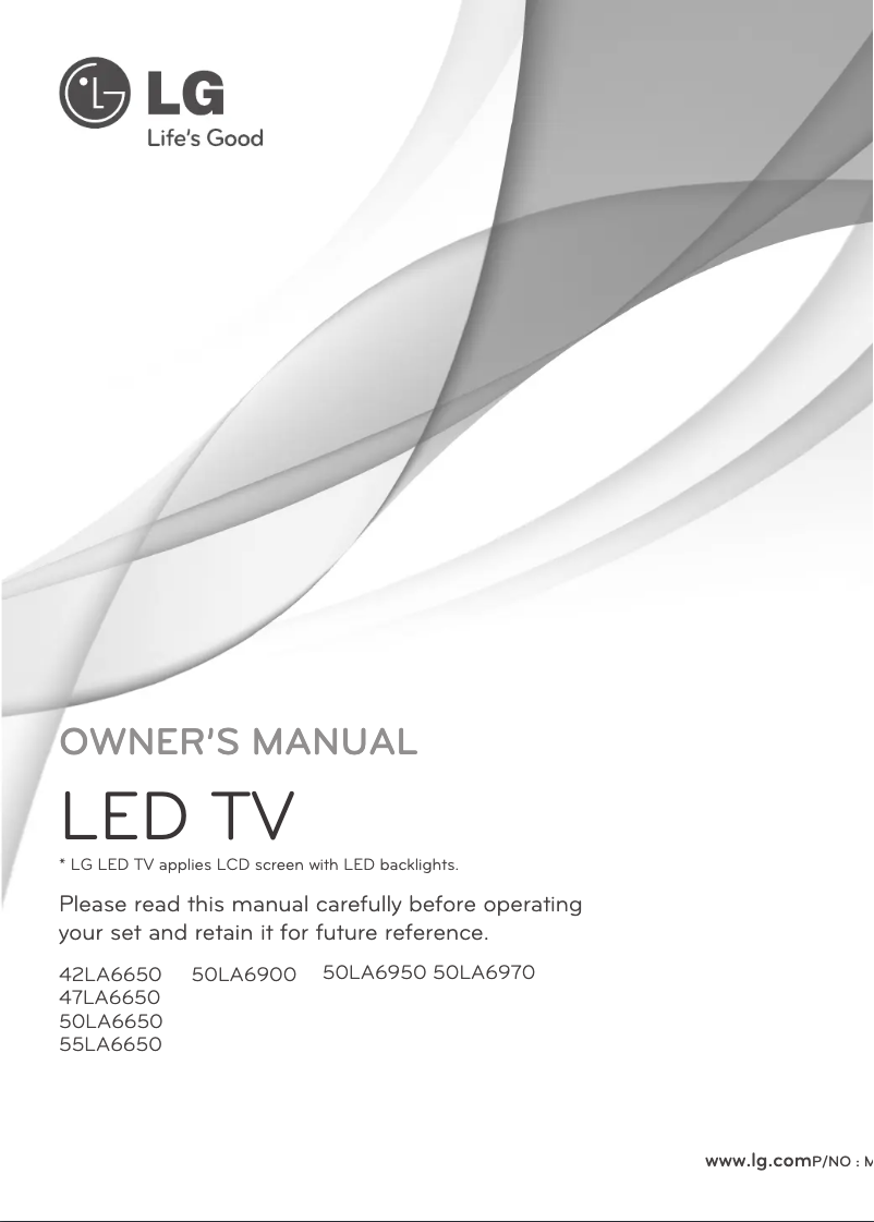 Imagen de la primera página del manual del dispositivo 47LA6650