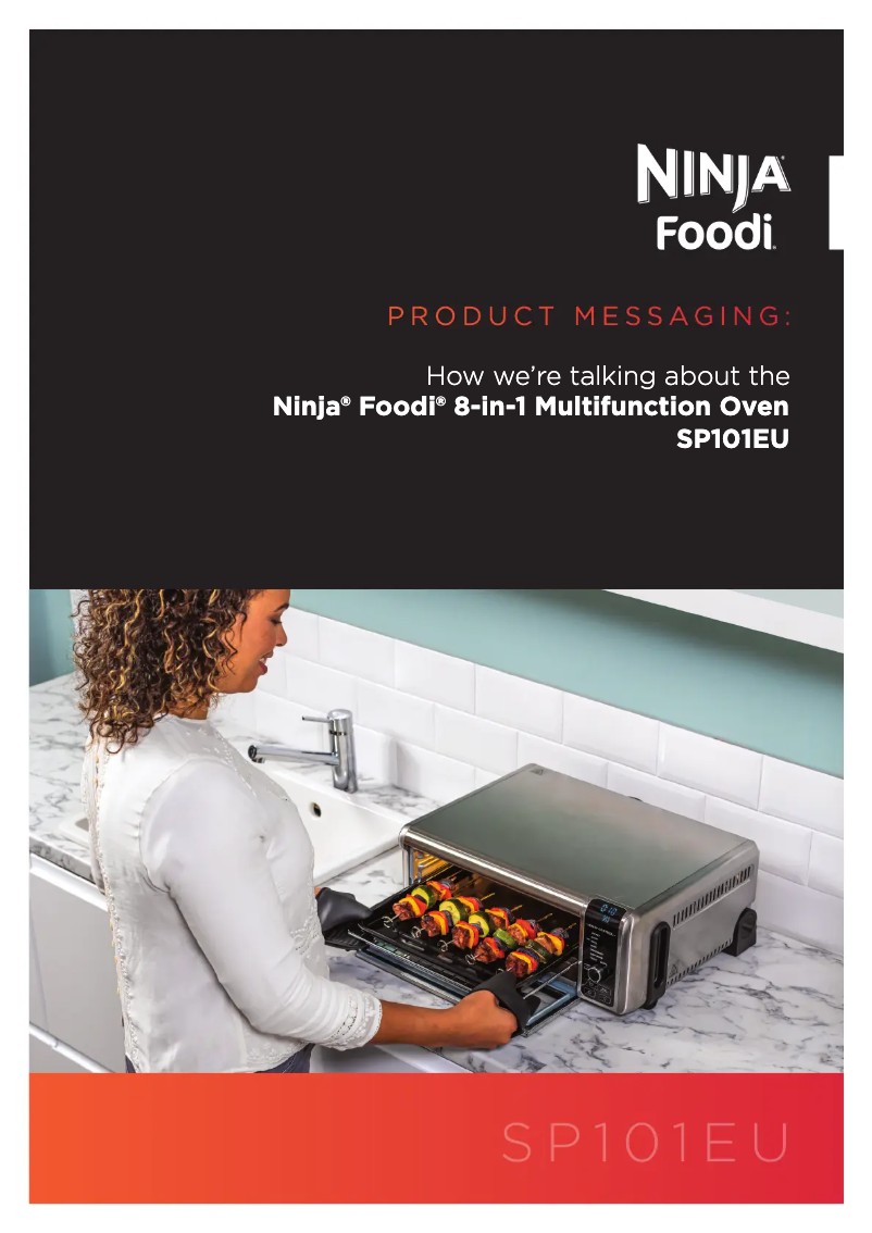 Página 1 del manual Ficha técnica Ninja Foodi SP101EU