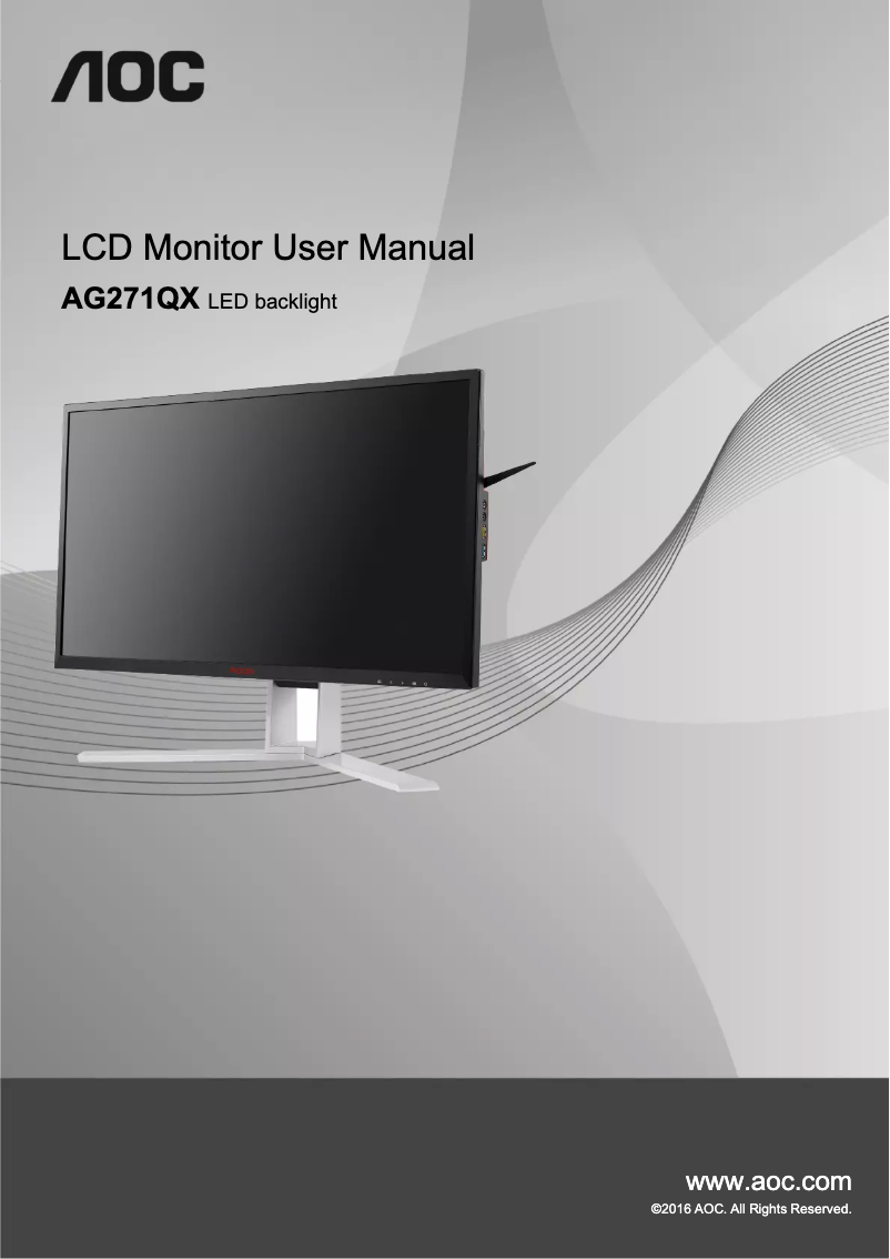 Página 1 del manual Manual de usuario AOC Agon AG273QCG