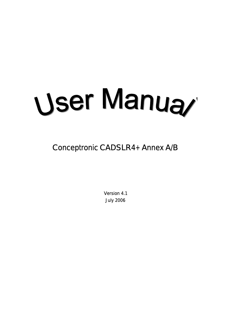 Página 1 del manual Manual de usuario Conceptronic ADSL2+ Router & Modem