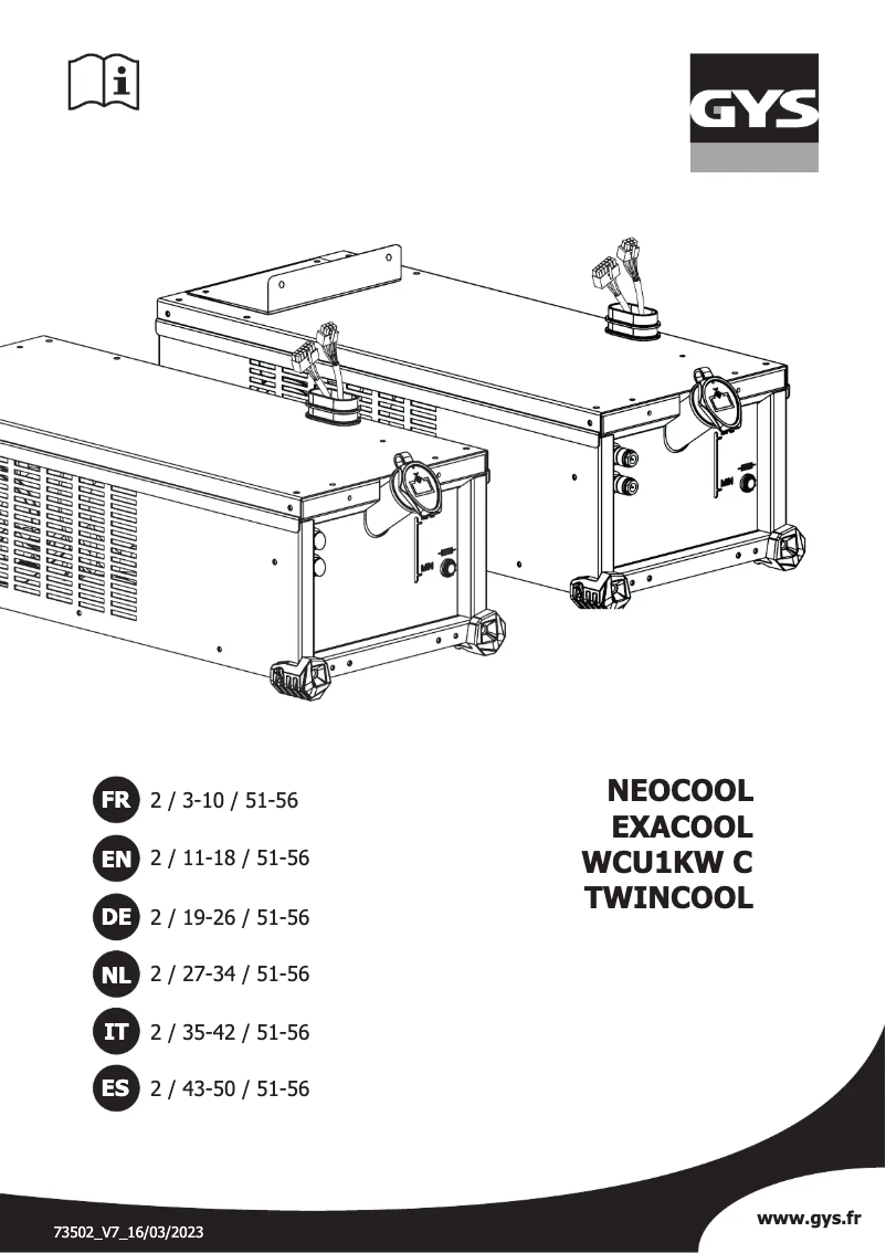 Imagen de la primera página del manual del dispositivo Neocool 400