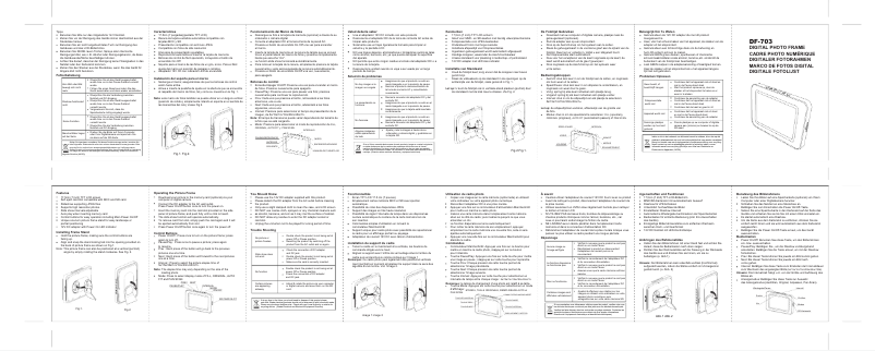 Página nº 1 - Manual de usuario Lenco DF-703
