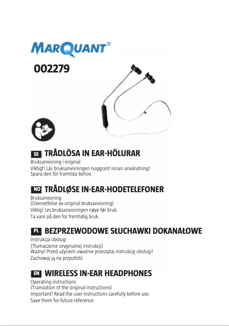 Página nº 1 - Manual de usuario Marquant 002-279