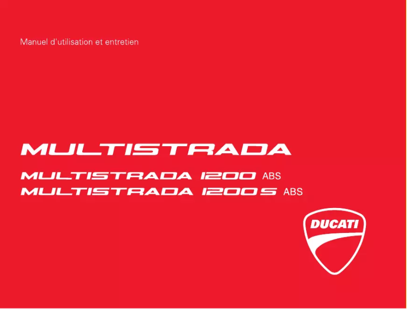 Imagen de la primera página del manual del dispositivo Multistrada 1200 (2011)