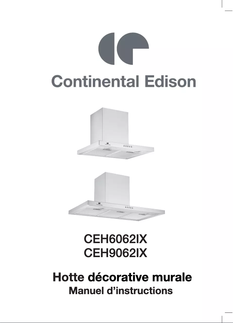 Página 1 del manual Manual de usuario Continental Edison CEH6062IX