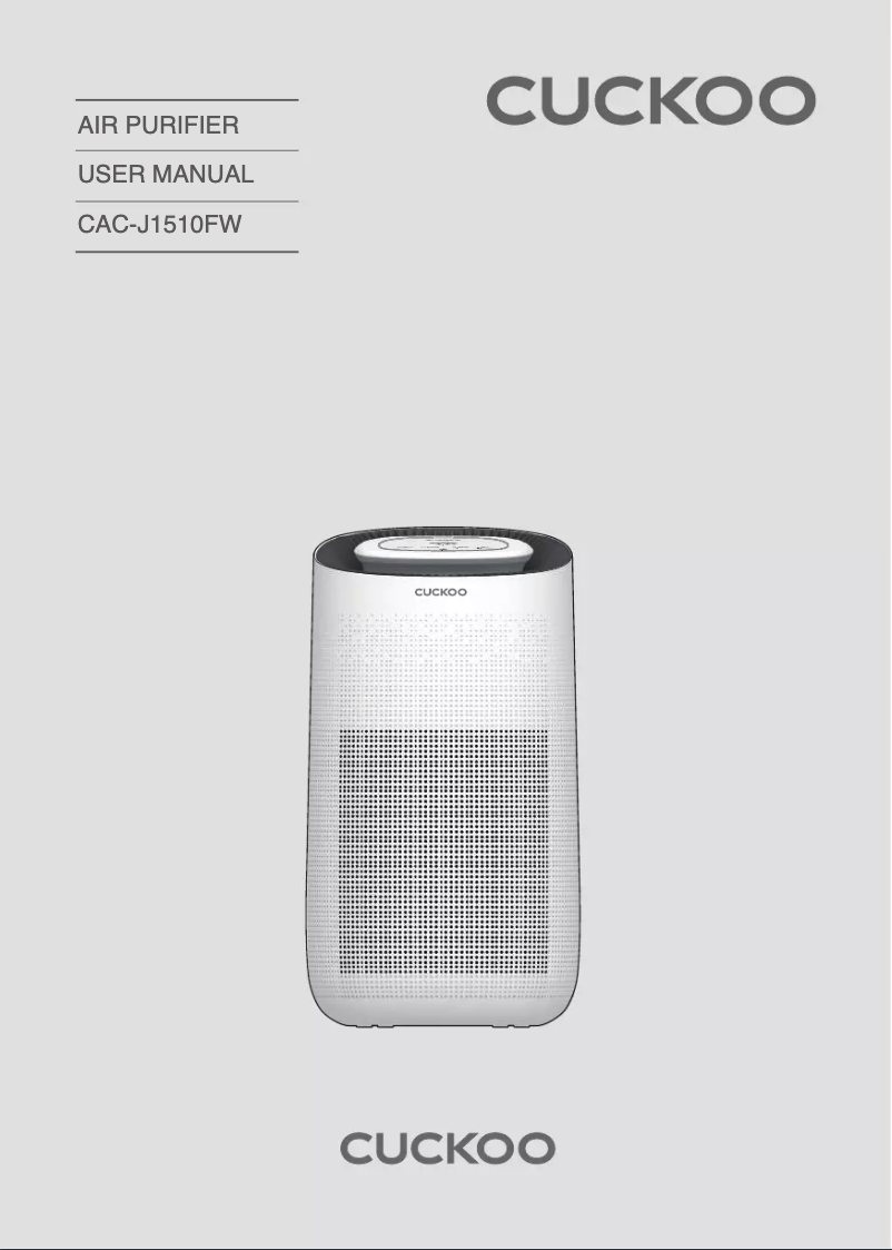 Imagen de la primera página del manual del dispositivo CAC-J1510FW