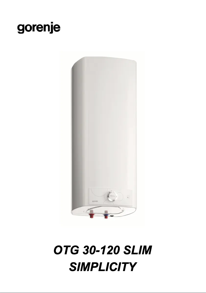 Página 1 del manual Manual de usuario Gorenje OTG80SLSIMC6