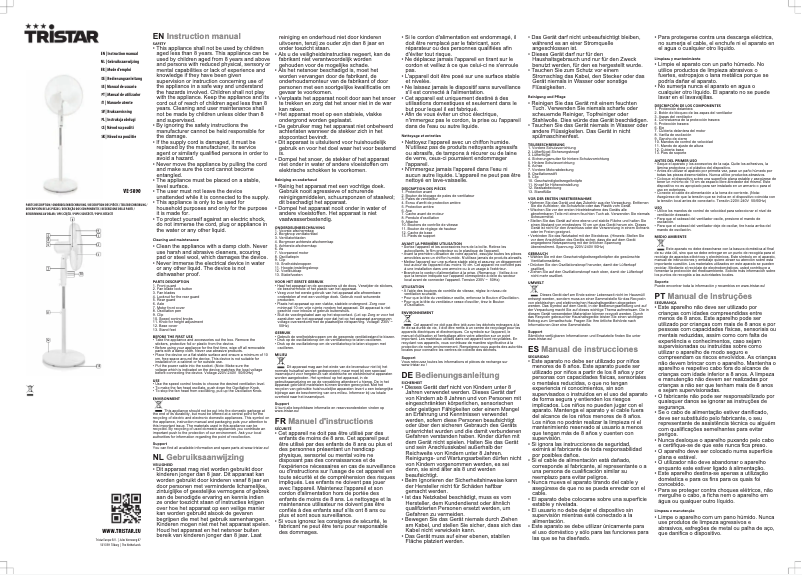 Imagen de la primera página del manual del dispositivo VE-5890