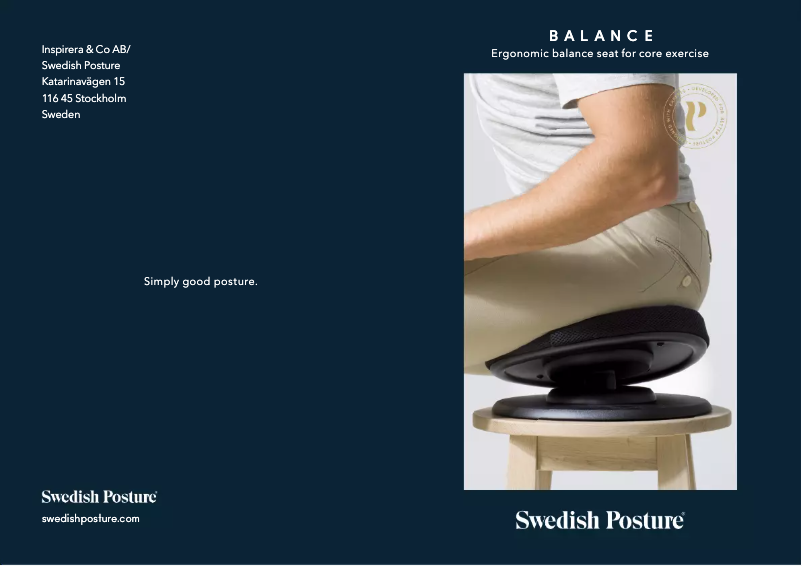 Página 1 del manual Manual de usuario Swedish Posture Balance