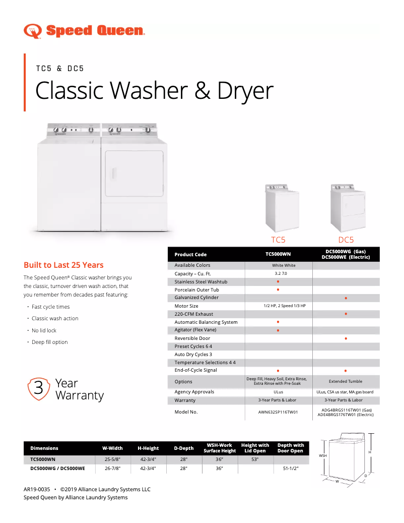 Imagen de la primera página del manual del dispositivo TC5000WN