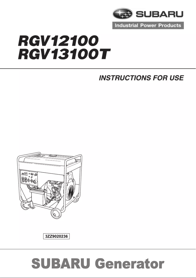 Imagen de la primera página del manual del dispositivo RGV13100T