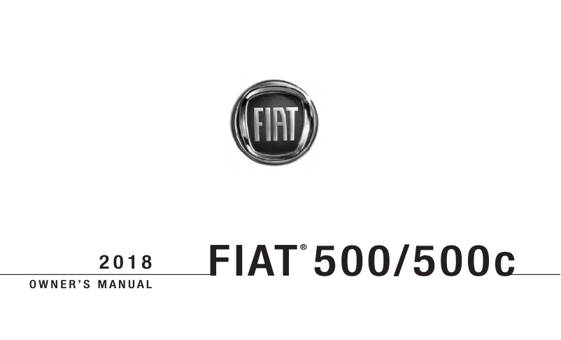 Página 1 del manual Manual de usuario Fiat 500 (2018)