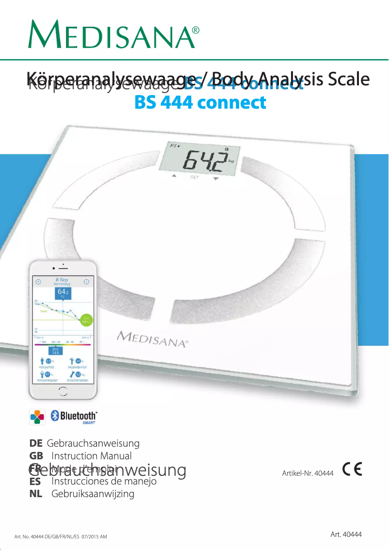 Página nº 1 - Manual de usuario Medisana BS 444