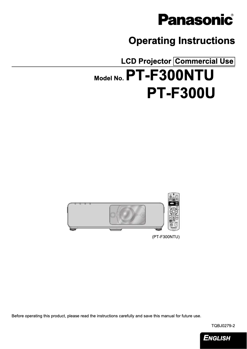 Imagen de la primera página del manual del dispositivo PT-F300U
